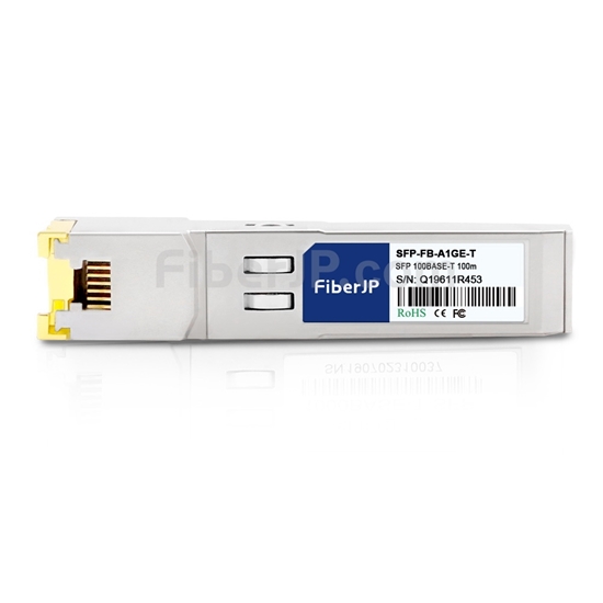 Juniper Networks EX-SFP-1FE-T対応互換 100BASE-T SFPモジュール（RJ45銅製、100m）の画像