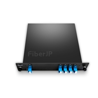 4チャンネル 1270-1330nm デュアルファイバ CWDM波長合分波モジュール（Mux/Demux、FMUプラグインモジュール、LC/UPC）