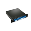 9チャネル 1270-1590nm CWDM波長合分波モジュール（LC/UPC、シングルファイバ、サイドA、プラグインモジュール）の画像