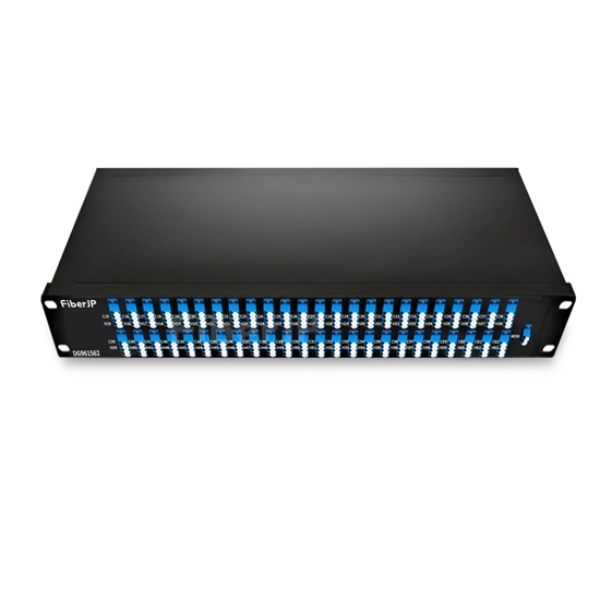 96チャネル CH15-CH62 デュアルファイバ DWDM波長合分波モジュール（AAWG、FMU 2Uラックマウント、LC/UPC）の画像