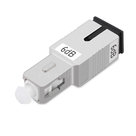 SC/UPC シングルモード光固定減衰器（オス-メス、6dB）の画像