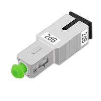 SC/APC シングルモード光固定減衰器（オス-メス、2dB）