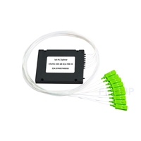 1x8 PLC型光スプリッター（スプライス/ピグテールABSモジュール、900μm、SC/APC、シングルモード）