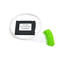 1x16 PLC型光スプリッター（スプライス/ピグテールABSモジュール、900μm、SC/APC、シングルモード）の画像