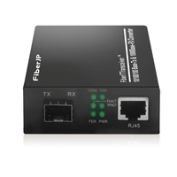 アンマネージド型ギガビットイーサネットメディアコンバーター（1x 10/100/1000Base-T RJ45～1x 1000Base-X SFP、AC 100V~240V）
