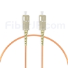 1m SC/UPC-SC/UPC シンプレックス マルチモード 光パッチケーブル（2.0mm PVC/OFNR OM1）の画像