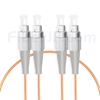 1M FC/UPC-FC/UPC デュプレックス マルチモード 光パッチケーブル（2.0mm PVC/OFNR OM1）の画像