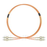 1m SC/UPC-SC/UPC デュプレックス マルチモード 光パッチケーブル（2.0mm PVC/OFNR OM1）