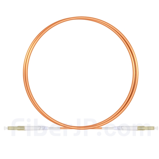 1m LC/UPC-LC/UPC シンプレックス マルチモード 光パッチケーブル（2.0mm PVC/OFNR OM1）の画像