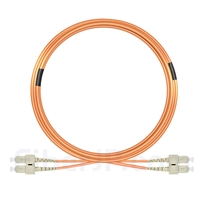 15m SC/UPC-SC/UPC デュプレックス マルチモード 光パッチケーブル（3.0mm PVC/OFNR OM1）