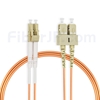 5m LC/UPC-SC/UPC デュプレックス マルチモード 光パッチケーブル（3.0mm PVC/OFNR OM1）の画像