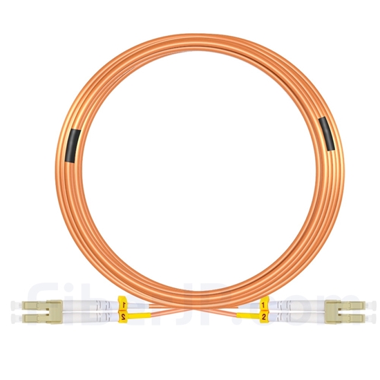 20m LC/UPC-LC/UPC デュプレックス マルチモード 光パッチケーブル（3.0mm PVC/OFNR OM1）の画像