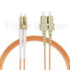 15m LC/UPC-SC/UPC デュプレックス マルチモード 光パッチケーブル（3.0mm PVC/OFNR OM1）の画像