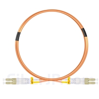 3m LC/UPC-LC/UPC デュプレックス マルチモード 光パッチケーブル(2.0mm PVC/OFNR OM2)