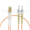 1m LC/UPC-ST/UPC デュプレックス マルチモード 光パッチケーブル(2.0mm PVC/OFNR OM2)の画像