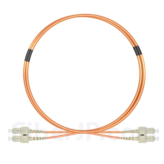 2m SC/UPC-SC/UPC デュプレックス マルチモード 光パッチケーブル(2.0mm LSZH OM2)の画像