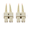 2m SC/UPC-SC/UPC デュプレックス マルチモード 光パッチケーブル(2.0mm LSZH OM2)の画像