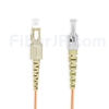 3m SC/UPC-ST/UPC デュプレックス マルチモード 光パッチケーブル（2.0mm LSZH OM2）の画像