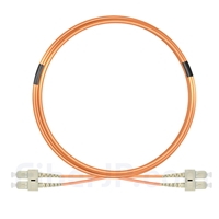 5m SC/UPC-SC/UPC デュプレックス マルチモード 光パッチケーブル（3.0mm PVC/OFNR OM2)