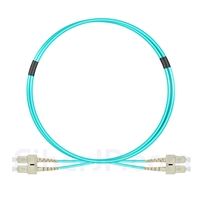 1m SC/UPC-SC/UPC デュプレックス マルチモード 光パッチケーブル（2.0mm PVC/OFNR OM3）の画像