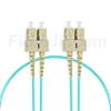 1m SC/UPC-SC/UPC デュプレックス マルチモード 光パッチケーブル（2.0mm PVC/OFNR OM3）の画像