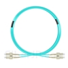10m SC/UPC-SC/UPC デュプレックス マルチモード 光パッチケーブル（2.0mm PVC/OFNR OM3）の画像