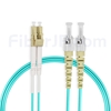 5m LC/UPC-ST/UPC デュプレックス マルチモード 光パッチケーブル（2.0mm PVC/OFNR OM3）の画像