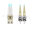 20m LC/UPC-ST/UPC デュプレックス マルチモード 光パッチケーブル（2.0mm PVC/OFNR OM3）の画像