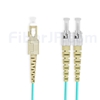 1m SC/UPC-ST/UPC デュプレックス マルチモード 光パッチケーブル（2.0mm PVC/OFNR OM3）の画像