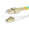 1m SC/UPC-ST/UPC デュプレックス マルチモード 光パッチケーブル（2.0mm PVC/OFNR OM3）の画像