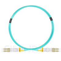 1m LC/UPC-LC/UPC デュプレックス マルチモード 光パッチケーブル（2.0mm LSZH OM3）の画像