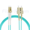 10m LC/UPC-SC/UPC デュプレックス マルチモード 光パッチケーブル（2.0mm OFNP OM3）の画像
