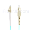 2m LC/UPC-SC/UPC デュプレックス マルチモード 光パッチケーブル（2.0mm OFNP OM3）の画像