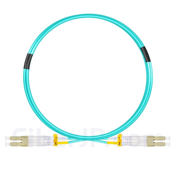 2m LC/UPC-LC/UPC デュプレックス マルチモード 光パッチケーブル（2.0mm LSZH OM3）の画像