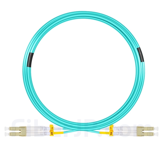 15m LC/UPC-LC/UPC デュプレックス マルチモード 光パッチケーブル（2.0mm OFNP OM3）の画像