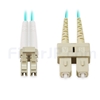 3m LC/UPC-SC/UPC デュプレックス マルチモード 光パッチケーブル（2.0mm LSZH OM4）の画像