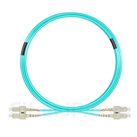 10m SC/UPC-SC/UPC デュプレックス マルチモード 光パッチケーブル（3.0mm PVC/OFNR OM4）の画像