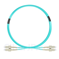 3m SC/UPC-SC/UPC デュプレックス マルチモード 光パッチケーブル（3.0mm PVC/OFNR OM4）の画像