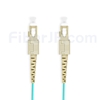 3m SC/UPC-SC/UPC デュプレックス マルチモード 光パッチケーブル（3.0mm PVC/OFNR OM4）の画像