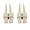 3m SC/UPC-SC/UPC デュプレックス マルチモード 光パッチケーブル（3.0mm PVC/OFNR OM4）の画像