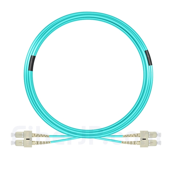 15m SC/UPC-SC/UPC デュプレックス マルチモード 光パッチケーブル（3.0mm LSZH OM4）の画像