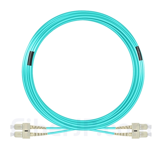 30m SC/UPC-SC/UPC デュプレックス マルチモード 光パッチケーブル（3.0mm LSZH OM4）の画像