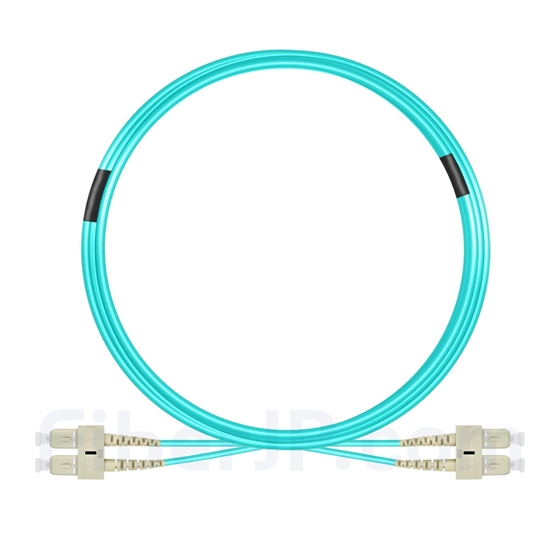 7m SC/UPC-SC/UPC デュプレックス マルチモード 光パッチケーブル（3.0mm PVC/OFNR OM4）の画像