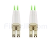 1m LC/UPC-LC/UPC デュプレックス マルチモード 広帯域 光パッチケーブル（2.0mm LSZH OM5）の画像