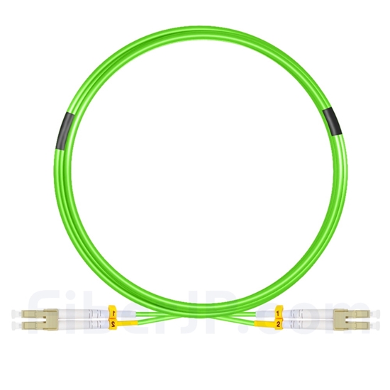5m LC/UPC-LC/UPC デュプレックス マルチモード 広帯域 光パッチケーブル（2.0mm LSZH OM5）の画像