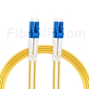 15m LC/UPC-LC/UPC デュプレックス シングルモード 光パッチケーブル（2.0mm PVC/OFNR OS2）の画像