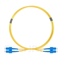 1m SC/UPC-SC/UPC デュプレックス シングルモード 光パッチケーブル（2.0mm PVC/OFNR OS2）