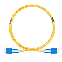 5m SC/UPC-SC/UPC デュプレックス シングルモード 光パッチケーブル（2.0mm PVC/OFNR OS2）の画像