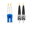 1m LC/UPC-ST/UPC デュプレックス シングルモード 光パッチケーブル（2.0mm PVC/OFNR OS2）の画像