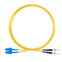 5m SC/UPC-ST/UPC デュプレックス シングルモード 光パッチケーブル（2.0mm PVC/OFNR OS2）